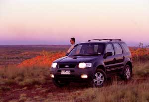 Sunset and Ford Escape 4WD